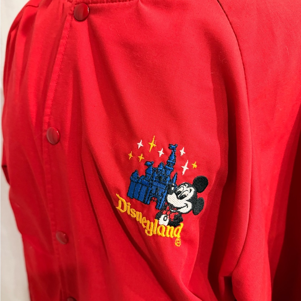 Vintage Disneyland Red Varsity Jacket Mickey Mouse USA Made Large - Picture 2 of 5